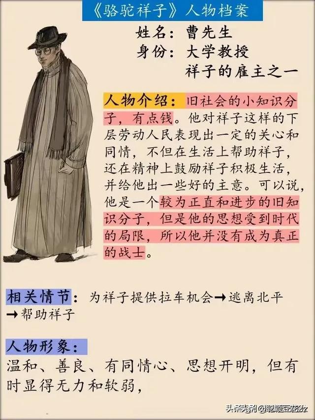 《骆驼祥子》人物分析