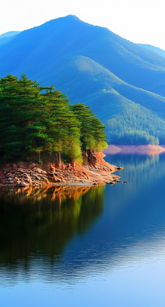 描述东北黑龙江牡丹江市镜泊湖