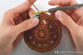 这样钩帽子别致又好看，全拼花帽编织教程，时尚洋气赶快收藏起来图片