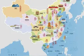 2025年旅行计划，34省市旅游地简图，旅行必备！图片
