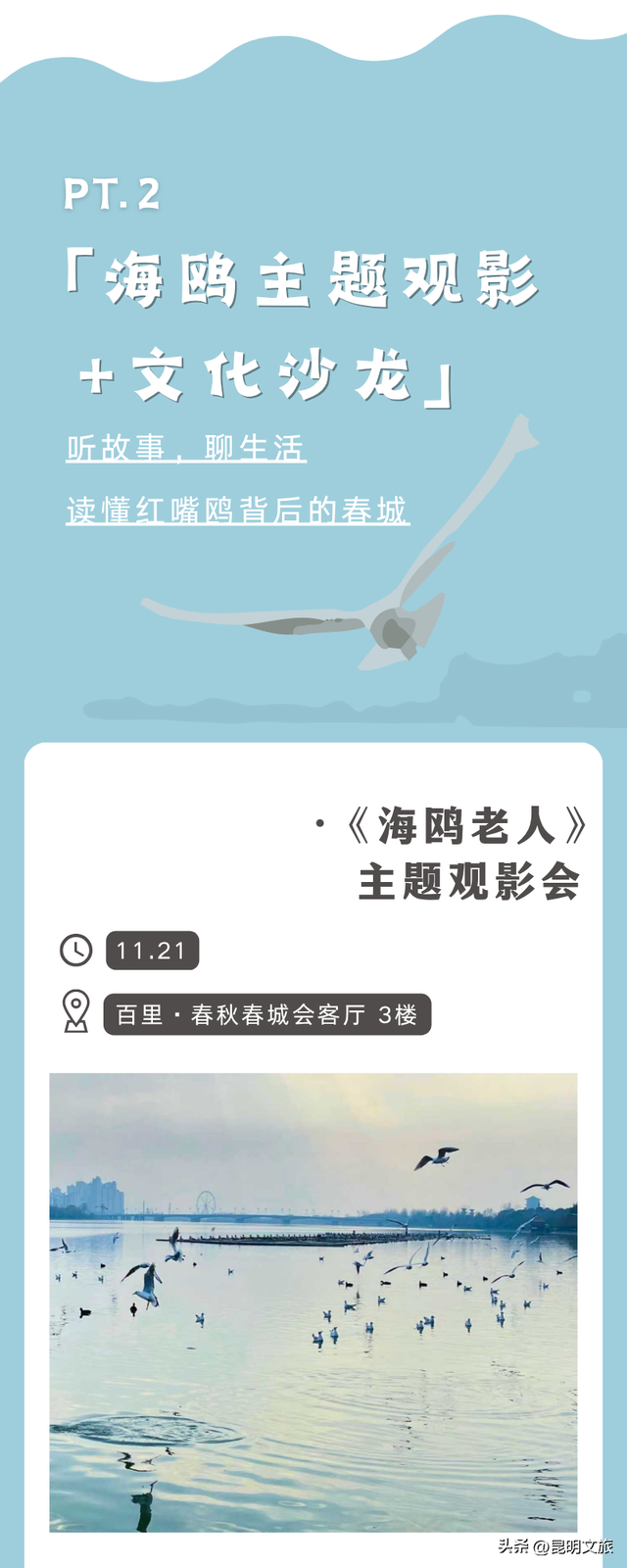 活动预告 | 春城生活主义 ·「 鸥遇正好 」