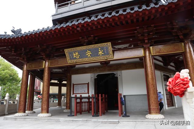 实拍上海嘉定安亭老街永安塔，九层六面总高５６．８８米