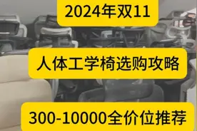 2024年双11人体工学椅选购攻略，300-10000全价位推荐图片
