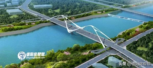 钱塘江路大桥如果建成，它将是德阳第二OR三漂亮的大桥！