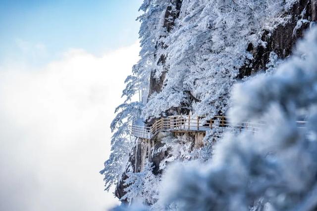 明月山惊现冰瀑雾凇，已经开始期待下雪了！