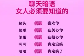 女人的聊天暗语，男人必须要知道图片