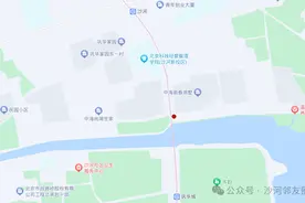沙河这条道路因施工改道，出行请注意图片