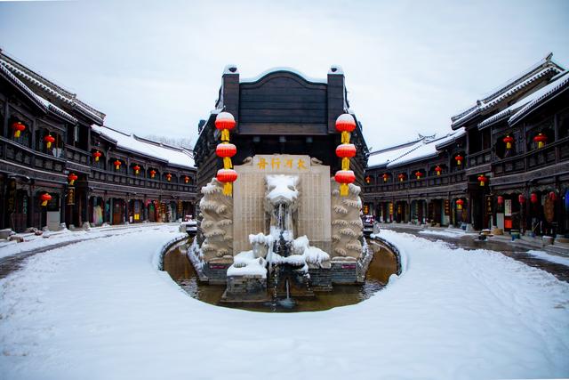 想把台儿庄古城的雪寄给你！