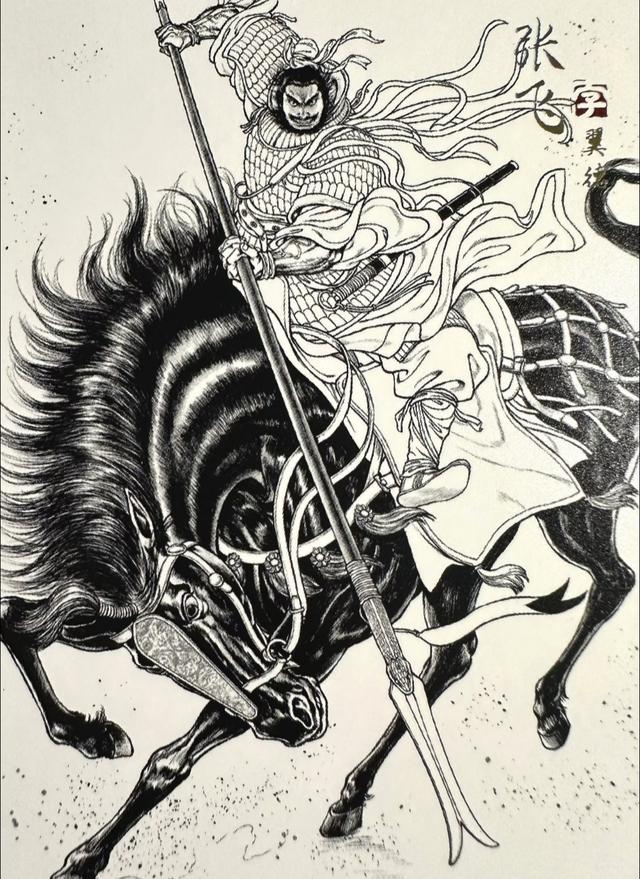 黄子鉴三国人物线稿：线藏霸气，笔露锋芒！