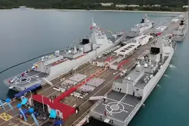 76300吨576垂发，南海驱逐舰支队造价336亿，规模等同法国海军图片