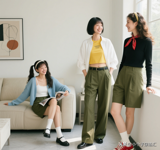 军绿色的裤子配什么颜色的上衣好看