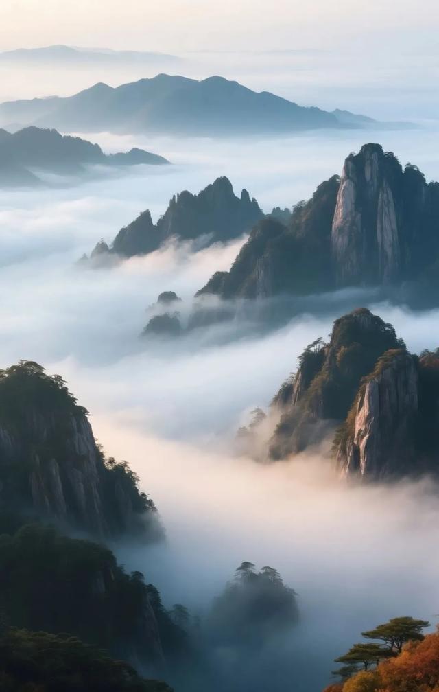 南方的秋色与北方大不一样，水墨江南就是说的这里吧！