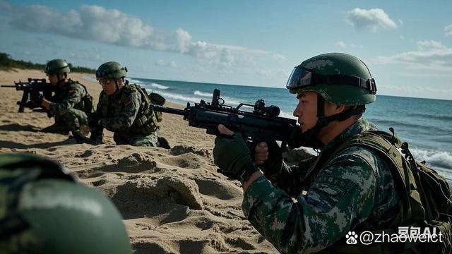 距台不足9公里！解放军堵门式军演，台独武器成摆设，结局已注定