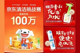“京东清洁百万挑战赛”正式启动 清洁厨房、洗衣服就有机会获得100万元奖金图片