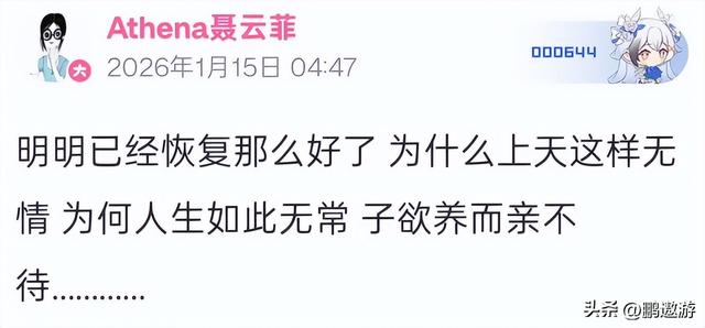 聂卫平女儿发布讣告公开，暗示父亲离世真相，不是癌症那么简单