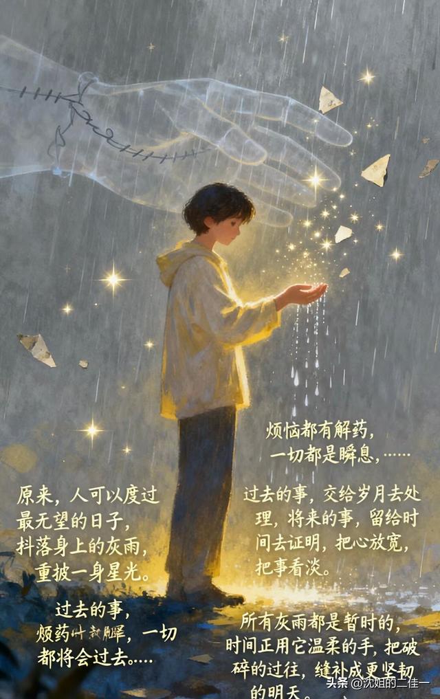 抖落尘埃，披上一身清亮的星光