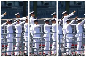 俄海军节上出现奇怪的军礼，西方却不敢斥责某东方大国？图片