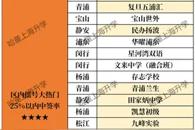 上海民办初中摇号难度排行榜图片