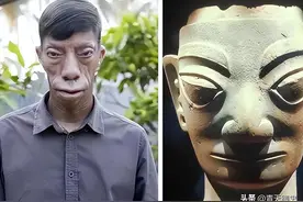 一张“马脸”遗传三代？父亲的基因太强大，子女有苦也说不出！图片
