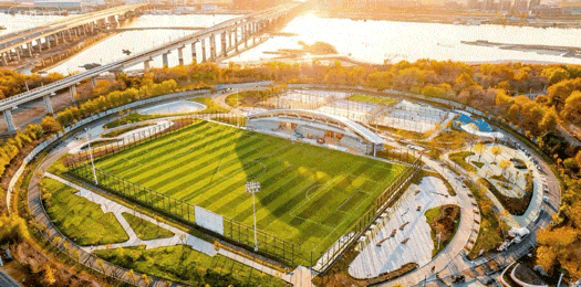 生态城首个城市级体育公园即将建成