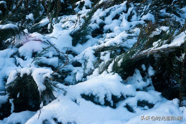 晨晓微曦的雪棱光