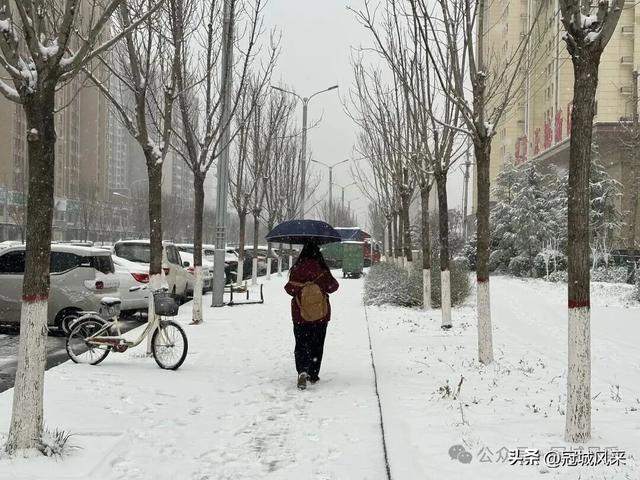 2025年冠县第一场冬雪