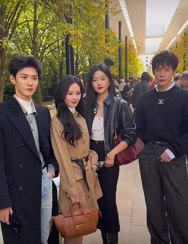 刘诗诗陈哲远王安宇孙千巴黎同框，CELINE秀场颜值封神