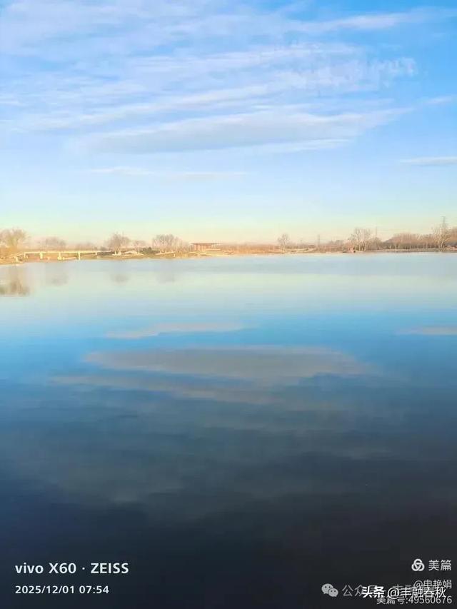 初冬北京朝阳坝河金盏淀：清寒里的静美画卷｜申艳娟