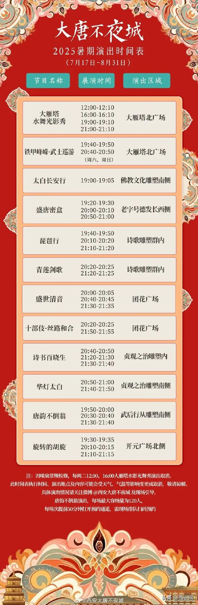 西安大唐不夜城最新通知！