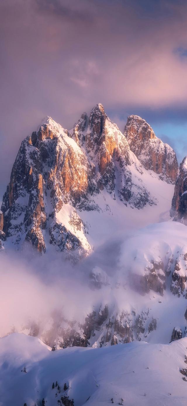 手机壁纸|冬日氛围感自然美景