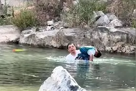 白衣哥救溺水男童后续：最关键一个动作救了孩子，家属已联系大哥图片