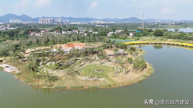 风景超美 就在黄石这一城中湖！这一城市新地标冲刺年底竣工