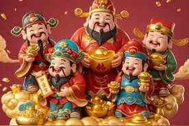 头像丨五路财神来送财，开门迎财神接财运，招财进宝，财源广进图片