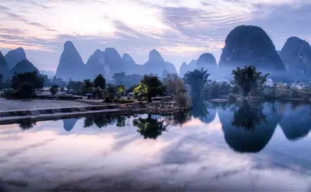 阳朔的山，水，山山水水
