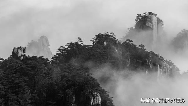 水墨黄山风光