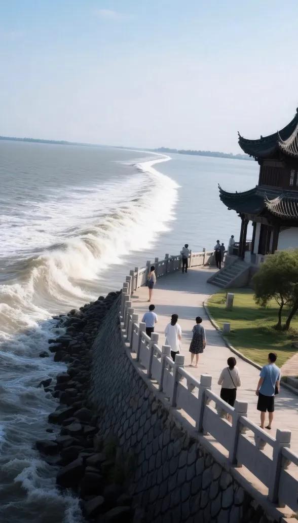 有生之年，总得去趟海宁盐官吧，感受下“天下奇观”的震撼