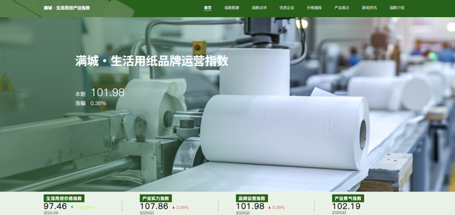 “满城·中国生活用纸产业指数”正式发布