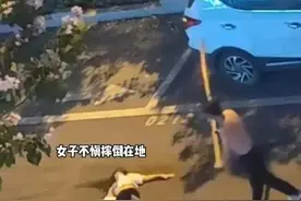 心疼！安徽一女子被男友拳脚相加后，又持2米长竹棍全力抽打图片