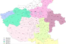 河南省方言9大片区地图和分尖团地图，恁家是哪片区？分尖团吗？图片