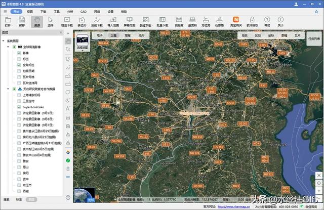天地图风格的全球地名路网标签瓦片
