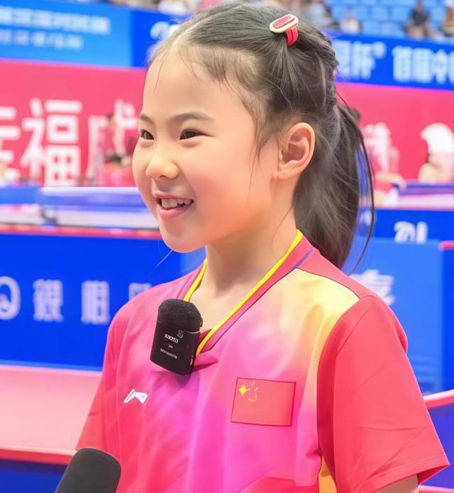 世界冠军王楠做梦也没想到，9岁的女儿，如今已经开始为她争光了