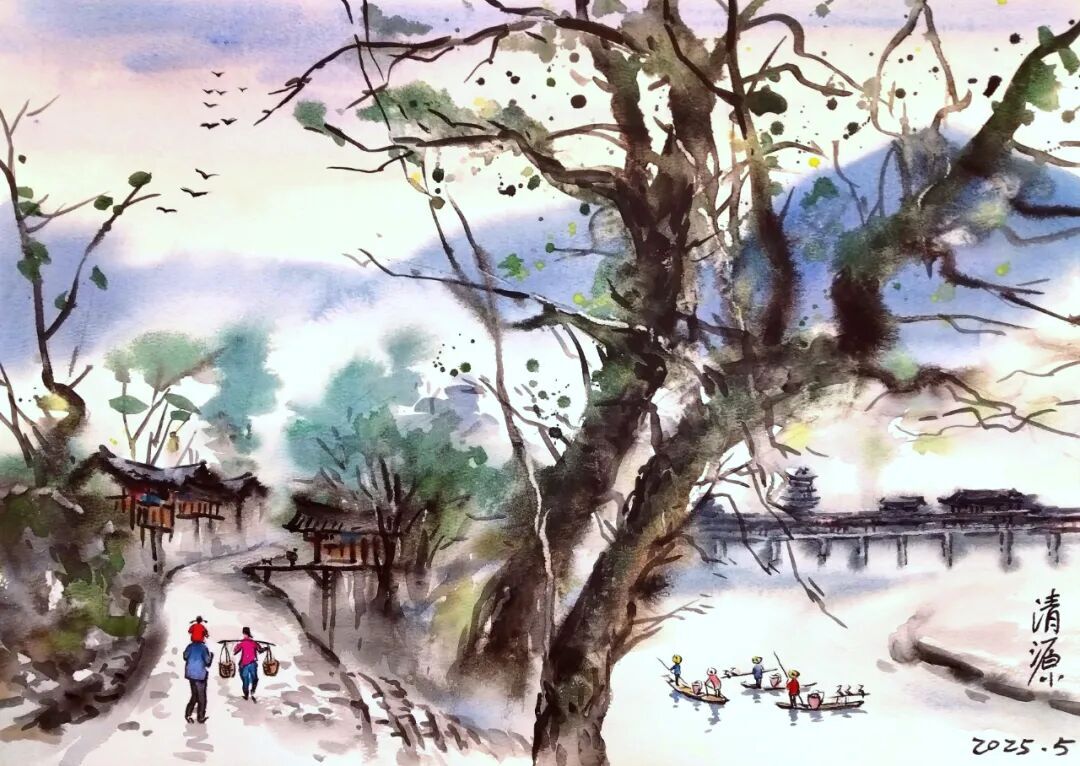 共绘湘西之美 长沙、龙山画家美术写生创作线上展上线(图38) 共绘湘西之美 长沙、龙山画家美术写生创作线上展上线(图38)