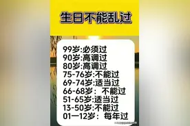 生日不能乱过，对照一下，看完涨知识了。图片