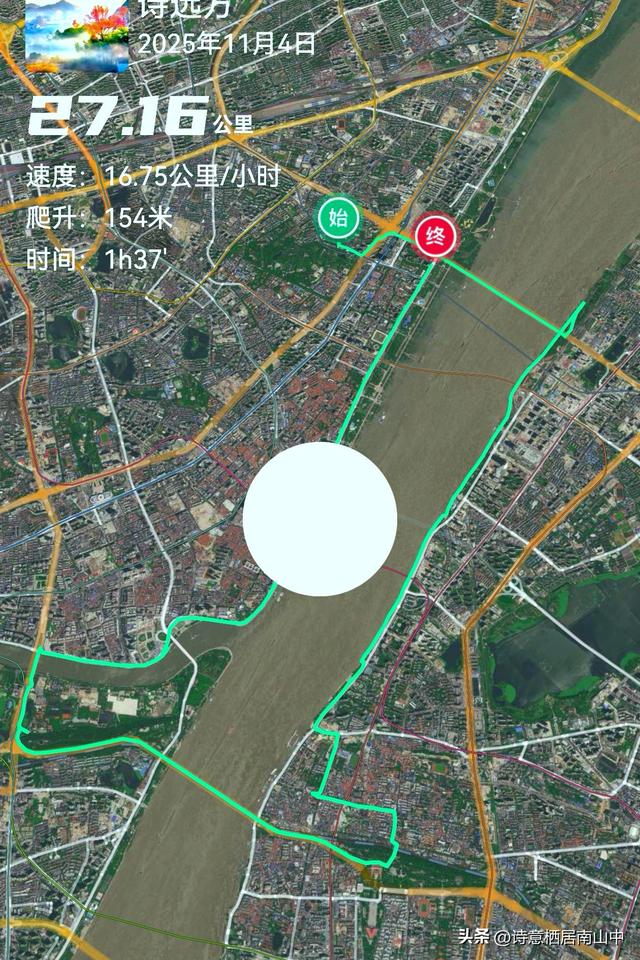 环长江(内环)骑行观光的路线与趣味:一江秋光连天际，满城烟火…