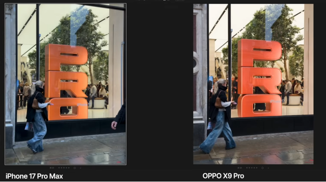 iPhone 17 Pro Max vs OPPO Find X9 Pro 相机实测： 用照片告诉你谁更强