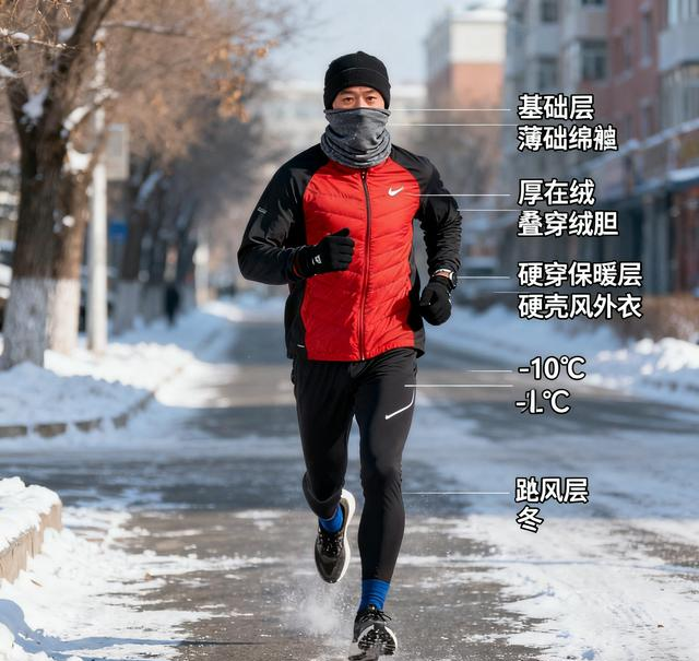 告别冻成狗_出汗着凉！冬季跑步“三层穿搭法”，越跑越暖！