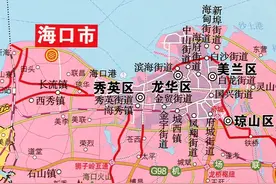 海口市建成区控制在355平方千米，城区往东跨江打造江东新区图片