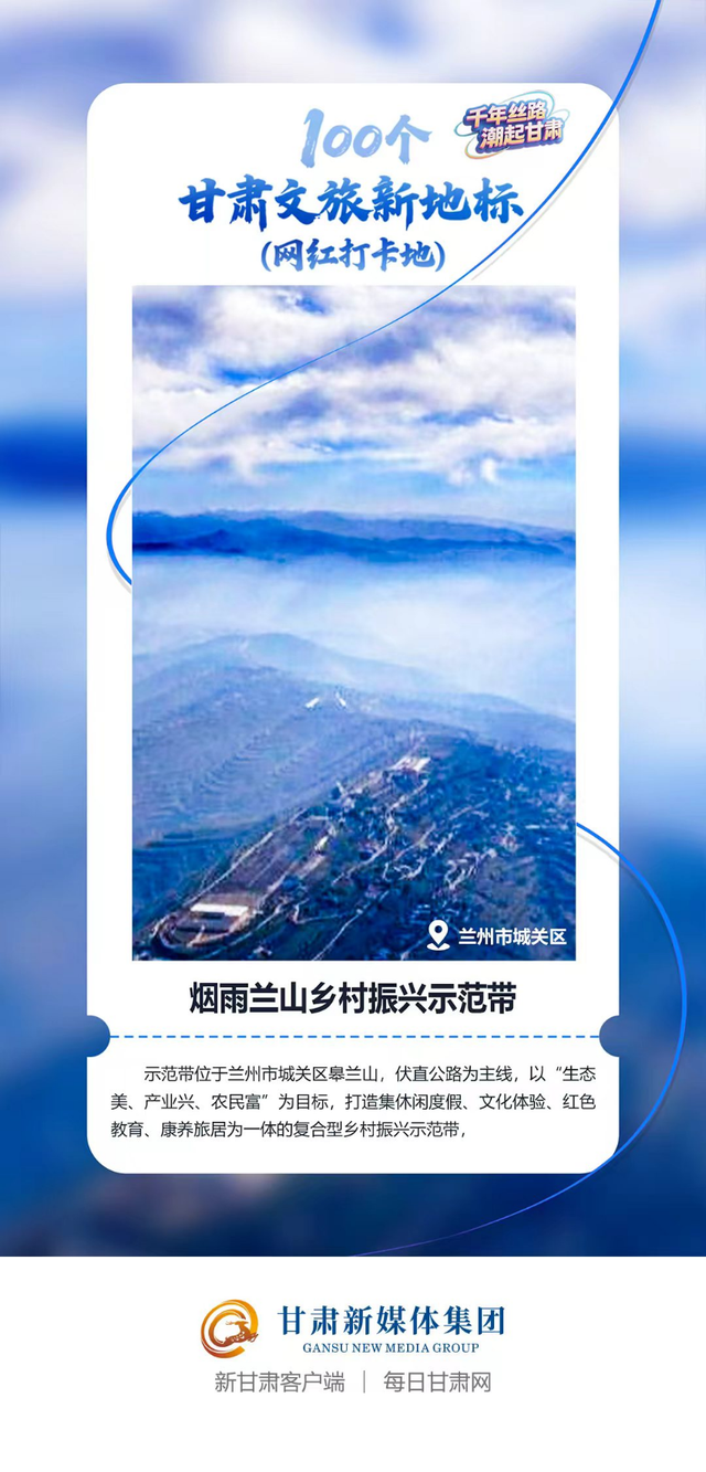 【微海报】100个甘肃文旅新地标(网红打卡地)——沿黄四市(州)