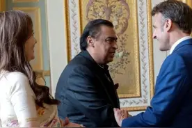 印度首富带家人看奥运：儿子圆润，女儿朴素，爱妻打扮得珠光宝气图片