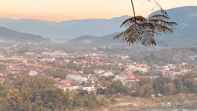 老挝普西山之落日